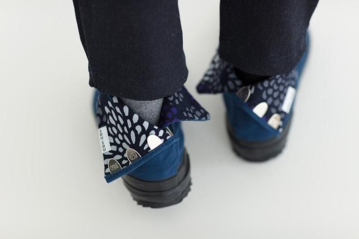 Festival collé Tabi chaussettes / Dark Navy x Chrysanthemum (Noukon x Kiku)