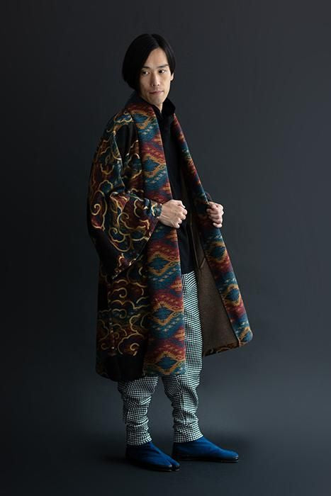 Festival collé Tabi chaussettes / Dark Navy x Chrysanthemum (Noukon x Kiku)