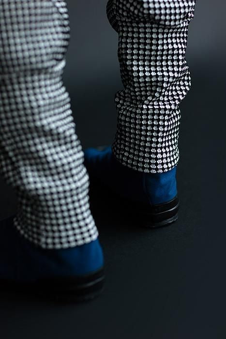 Festival collé Tabi chaussettes / Dark Navy x Chrysanthemum (Noukon x Kiku)