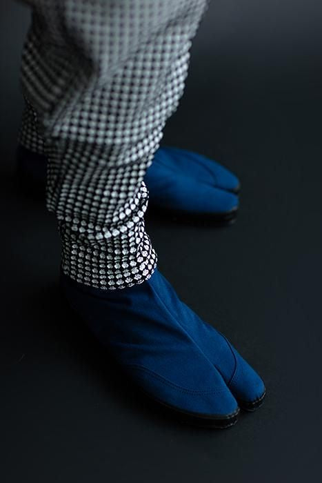 Festival collé Tabi chaussettes / Dark Navy x Chrysanthemum (Noukon x Kiku)