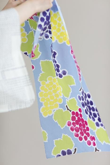 Ise Momen textile tenugui/cueillette des raisins