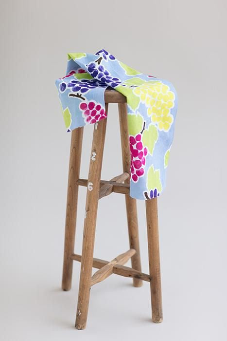 Ise Momen textile tenugui/cueillette des raisins