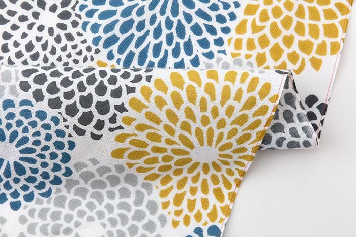 Ise Momen Textil-Tenugui/Chrysanthemen gefülltes Dongfeng (Kochi)