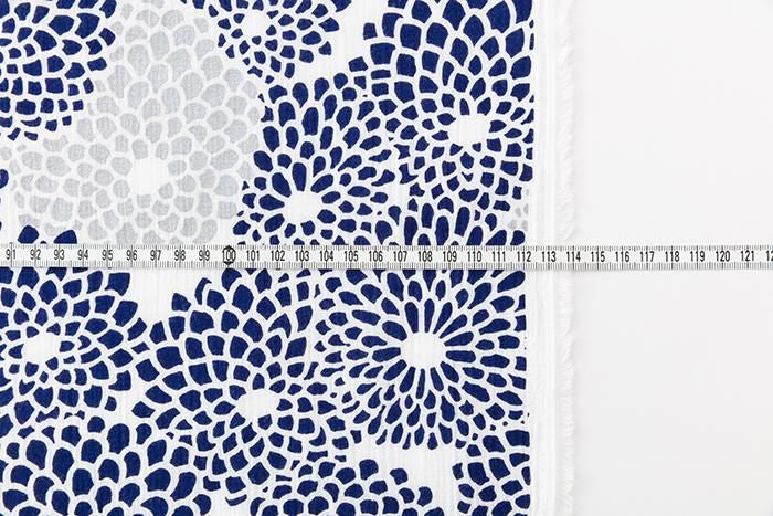 布料剪裁販售 (高島縮棉 坂尾織物)/全菊<50cm>