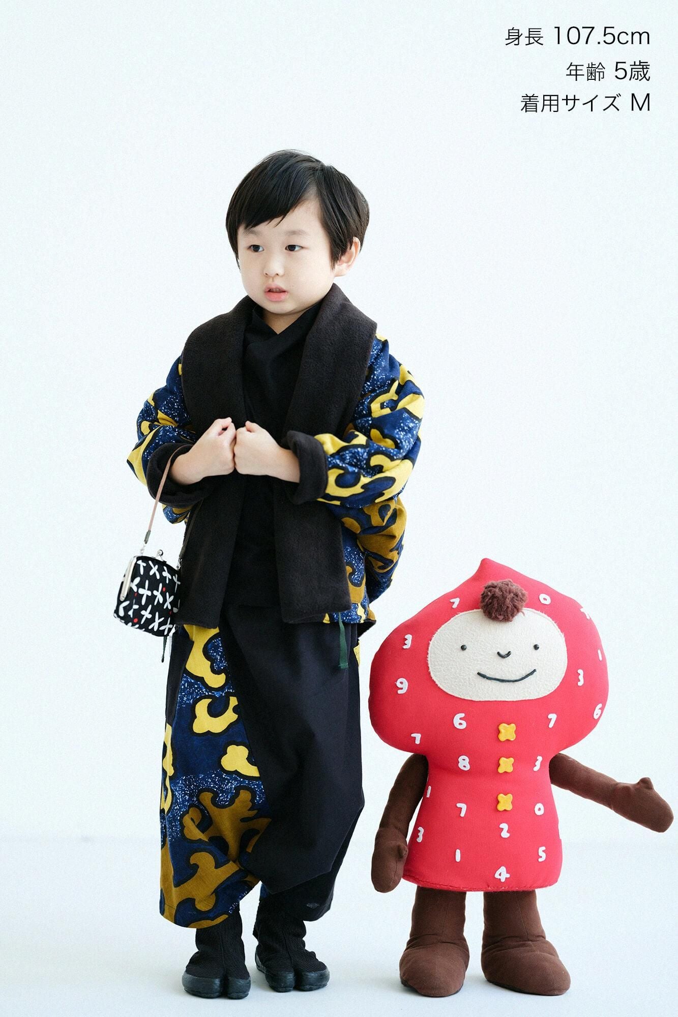 ●伊勢木棉 富士飛鼠褲/黑色×怒濤