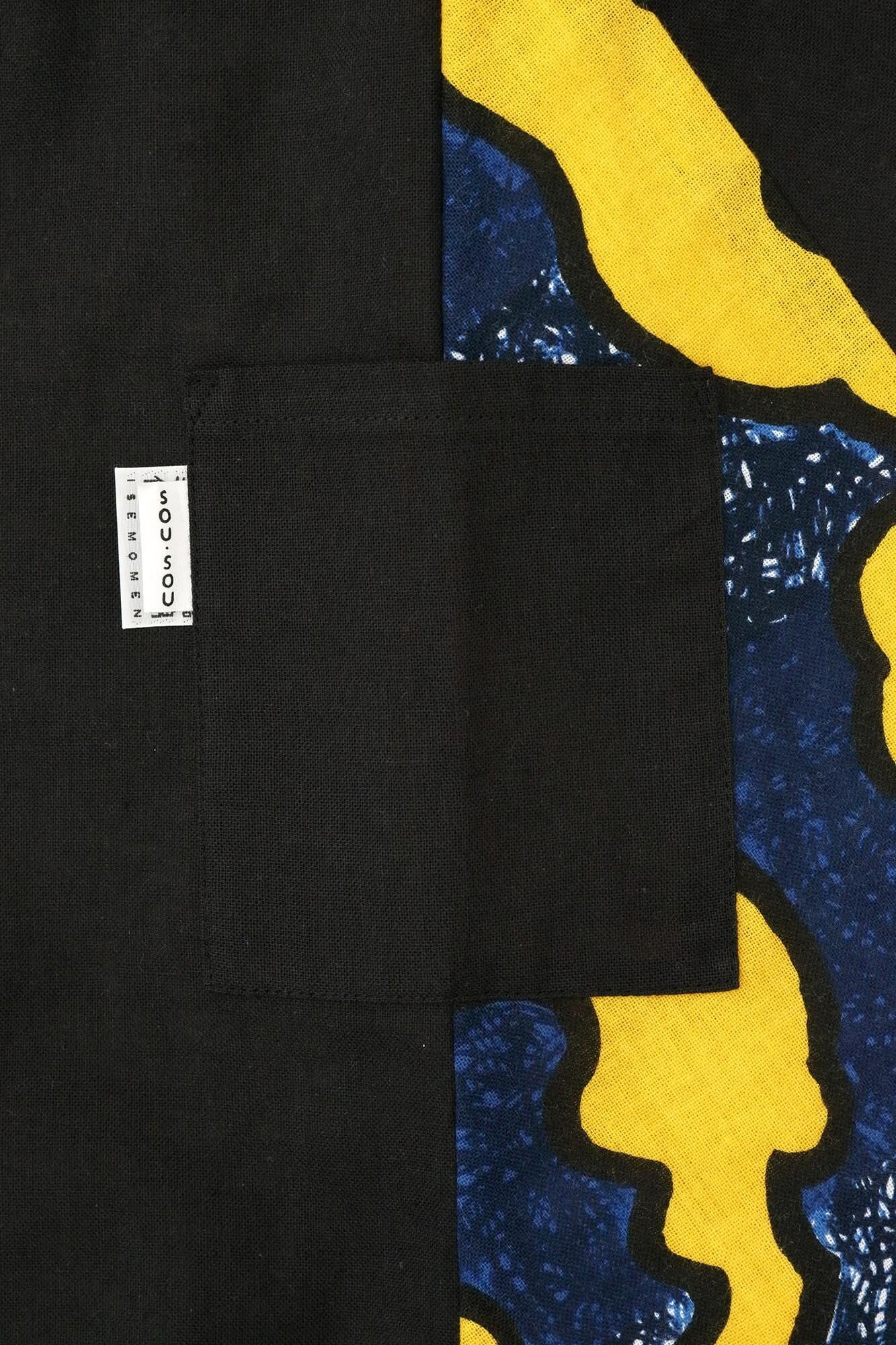 ●伊勢木棉 富士飛鼠褲/黑色×怒濤