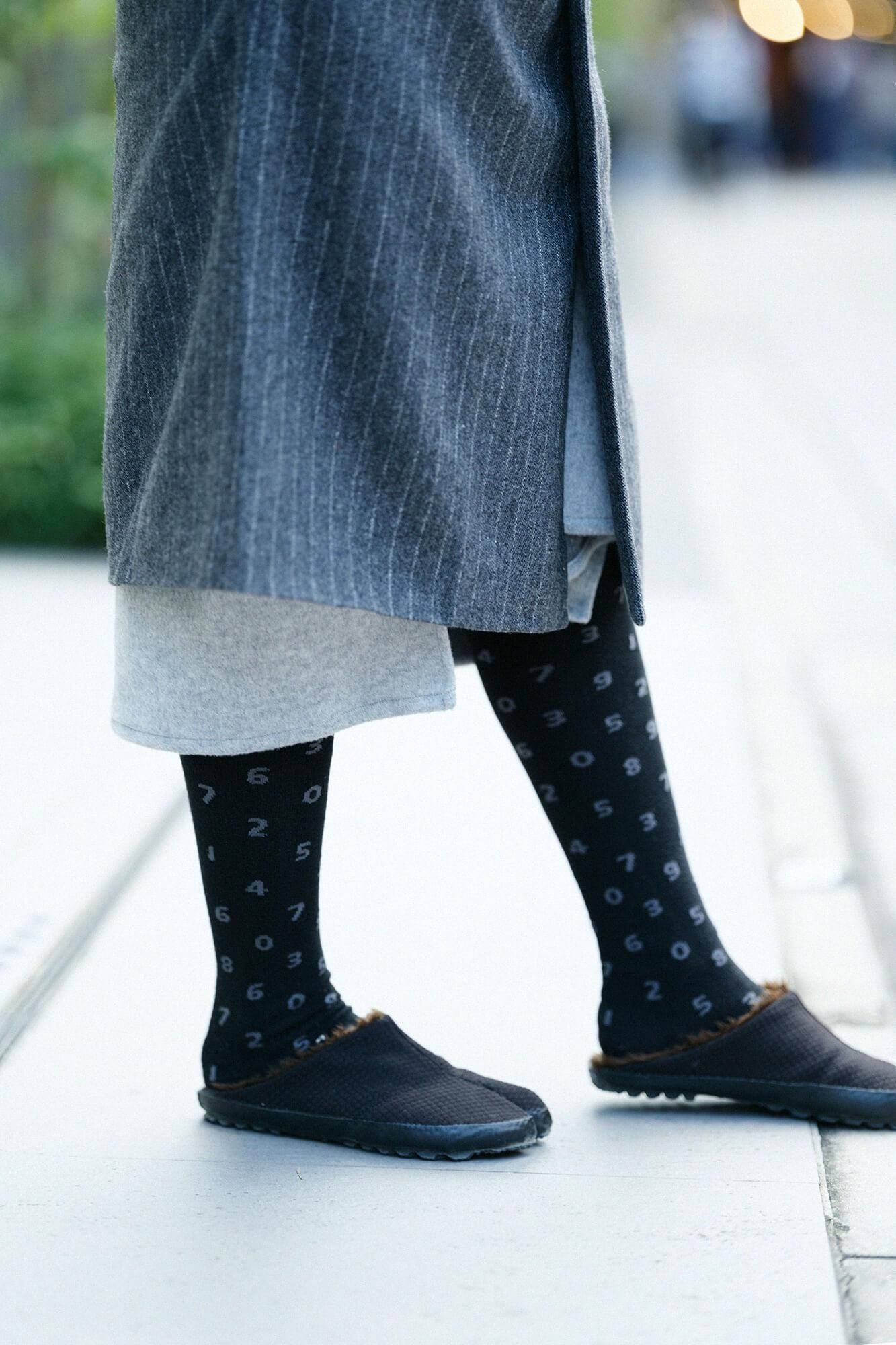 Collants tabi chaussettes / so-su-u peat coulor (en acier inoxydable)