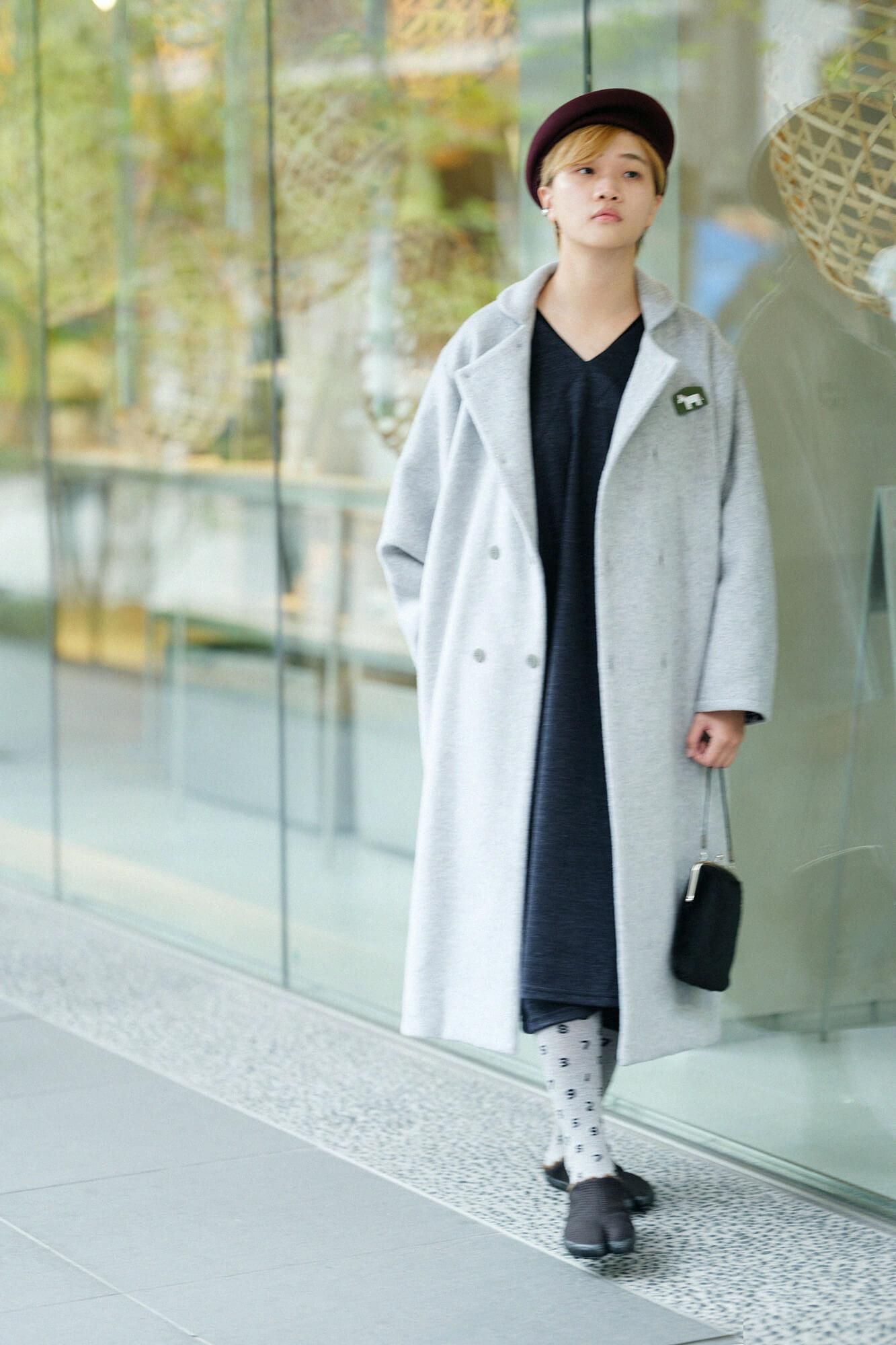 Tabi Tights/SO-SU-U Light Ink Grey