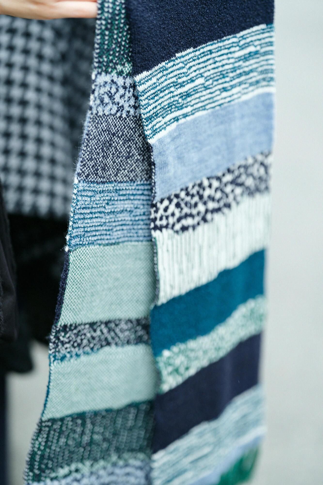 SOU・SOU ×MOONBAT 草編領巾/東山三十六峰 綠野