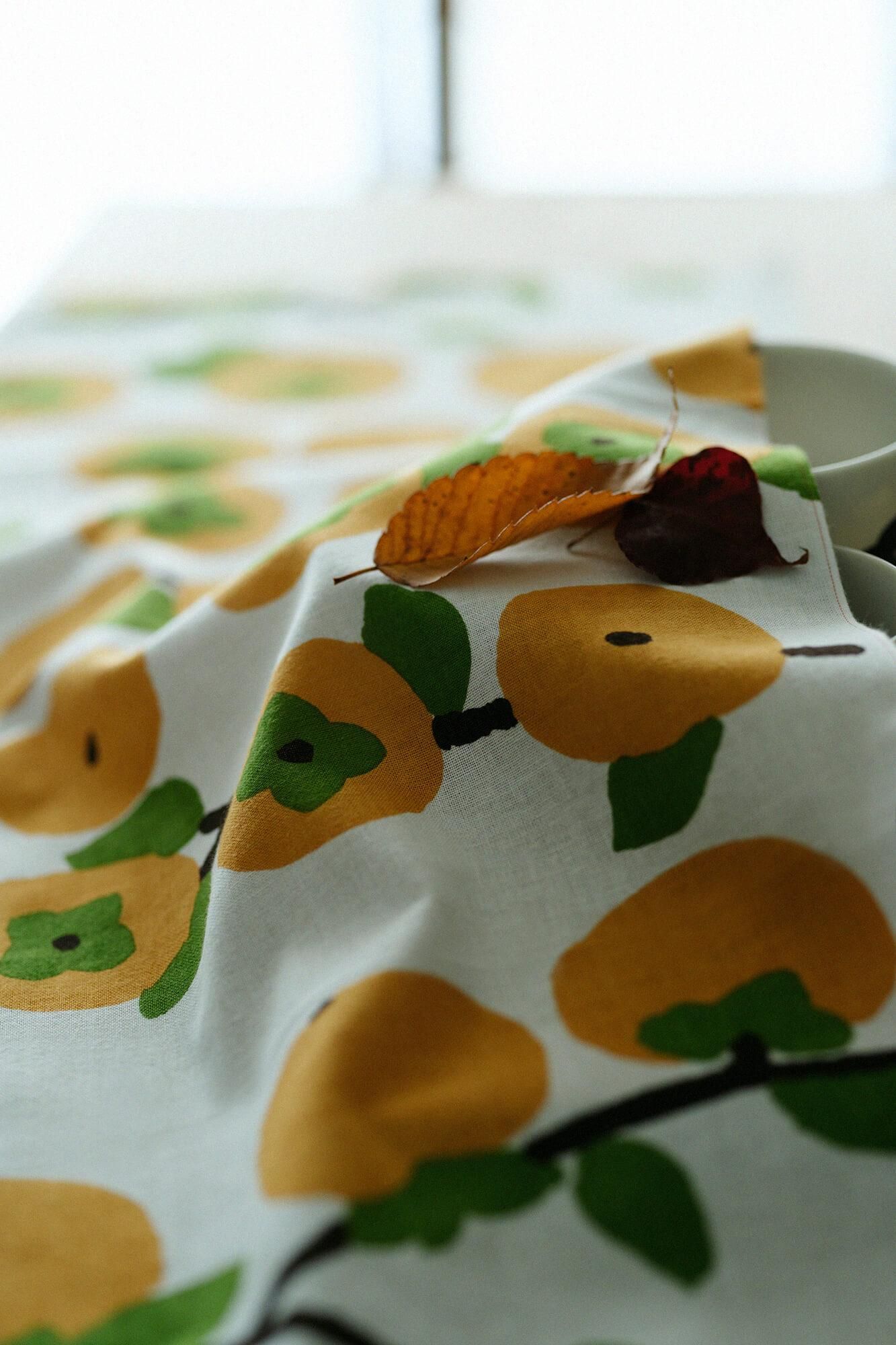 Isemomen Cotton Textile Handkerchief / Persimmon