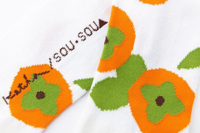 Tabi Socks (Mid-calf)/Persimmon【Men・Women】