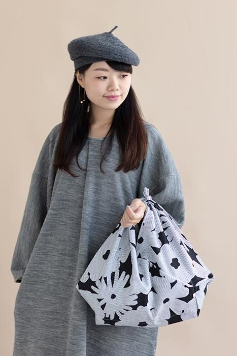 知多木綿 刺子 小巾折 穏(こはばおり おだやか)/おおらか60