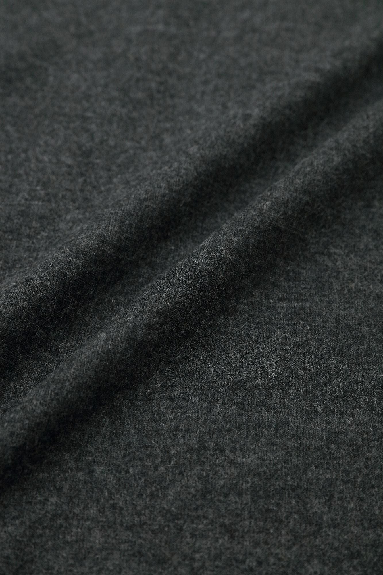 워셔블 울 천축 에리마키지반/짙은 회색