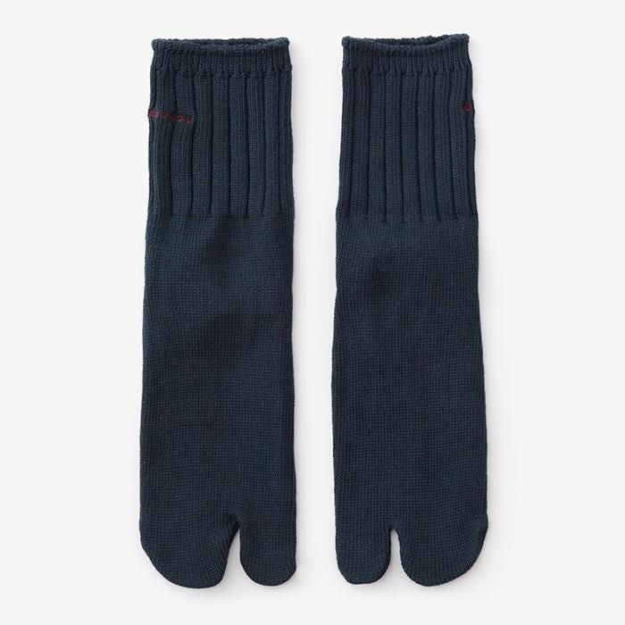 畝編(うねあみ)足袋下(普通丈)/鉄紺(てつこん)【男・女性用】