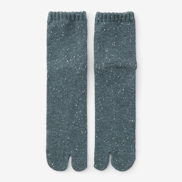 Shimofuri Tenjiku Tabi袜子(正常长度) /蓝色灰色(男女灰色)