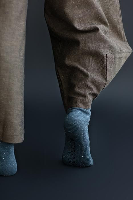 Shimofuri Tenjiku Tabi袜子(正常长度) /蓝色灰色(男女灰色)