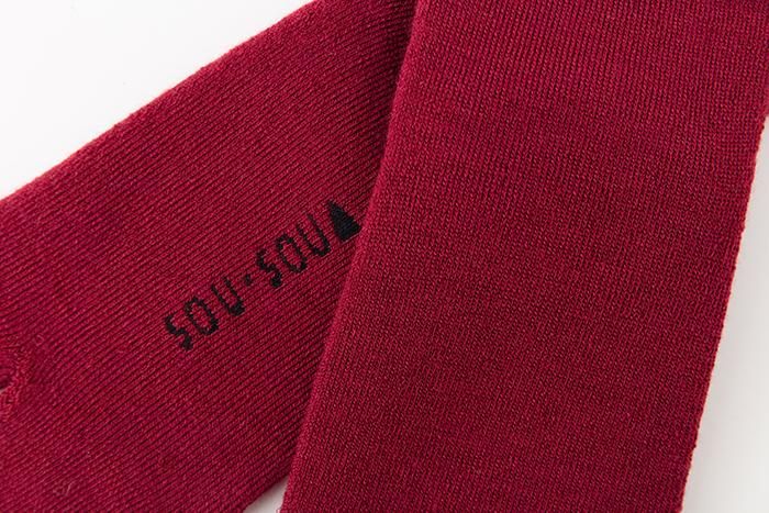 Pile Lining Tabi Socks (Mid-calf)/Dark Red【Men・Women】