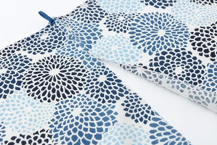 SOU・SOU ×藤田染苑藍捺染手巾門簾 2張寬/全菊