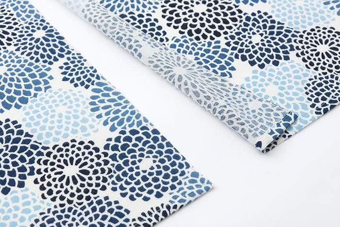 SOU・SOU ×藤田染苑藍捺染手巾門簾 2張寬/全菊