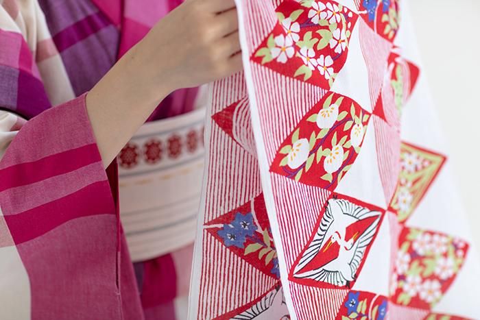 Ise Momen Textil-Tenugui/feierlicher Diamant (Iwaihishi) Tsunagi