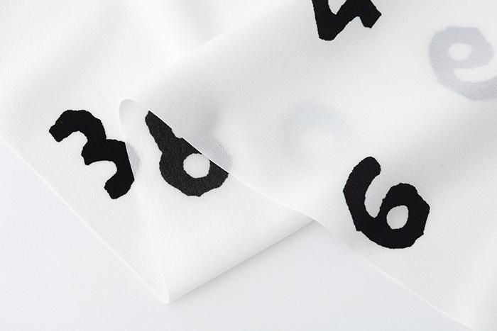 SOU・SOU×京都丸紅 汗衫(布料)/SO-SU-U十數 大 白色×黑色