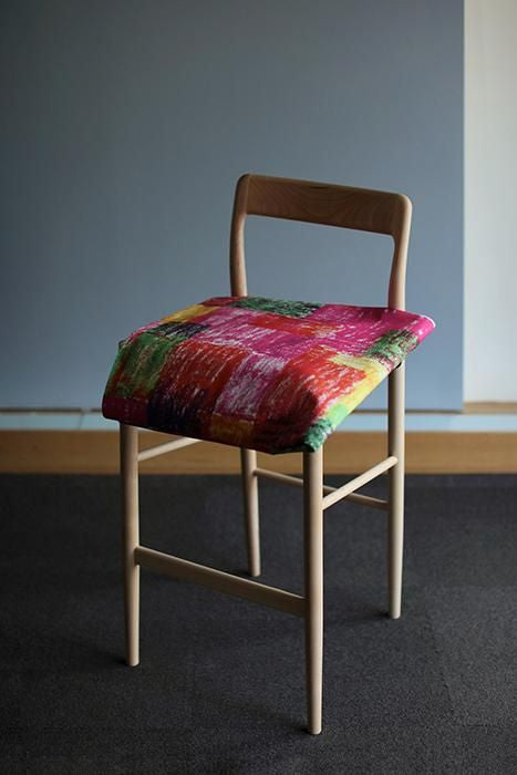 SOU・SOU×Coccole Tino Counter Chair/Flower Garden【※Delivery in 1~3 months】