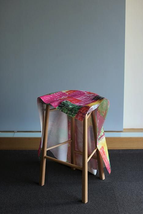 SOU・SOU×Coccole Craftool Counter Stool/Flower Garden【※Delivery in 1~3 months】