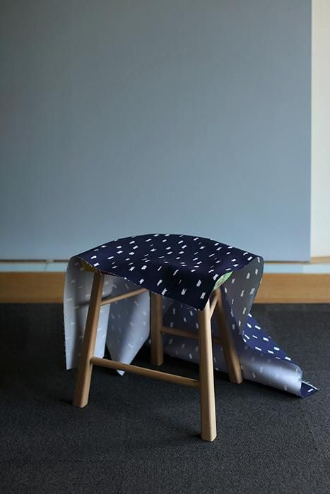 SOU・SOU×Coccole Craftool Stool/Scattered Clouds Navy blue【※Delivery in 1~3 months】