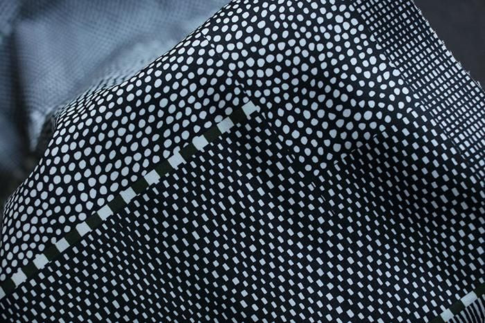 SOU・SOU×Coccole Tino Counter Chair/Lines and Dots Ink Color【※Delivery in 1~3 months】