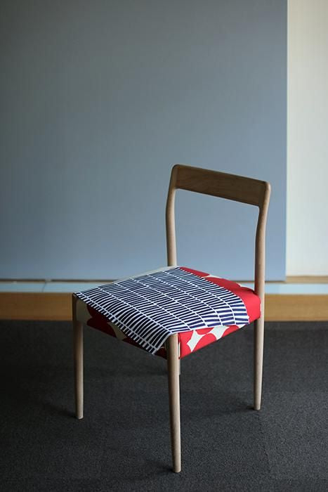 SOU・SOU×Coccole Tino Chair/Wooden Clappers Navy blue【※Delivery in 1~3 months】