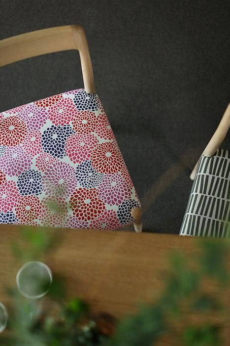 SOU・SOU×Coccole Tino Chair/Chrysanthemum White【※Delivery in 1~3 months】