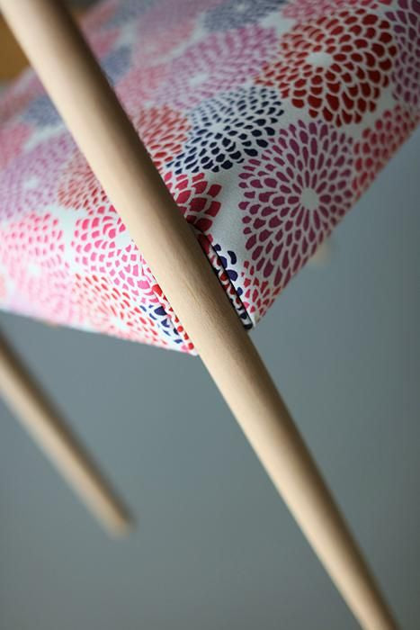 SOU・SOU×Coccole Tino Chair/Chrysanthemum White【※Delivery in 1~3 months】