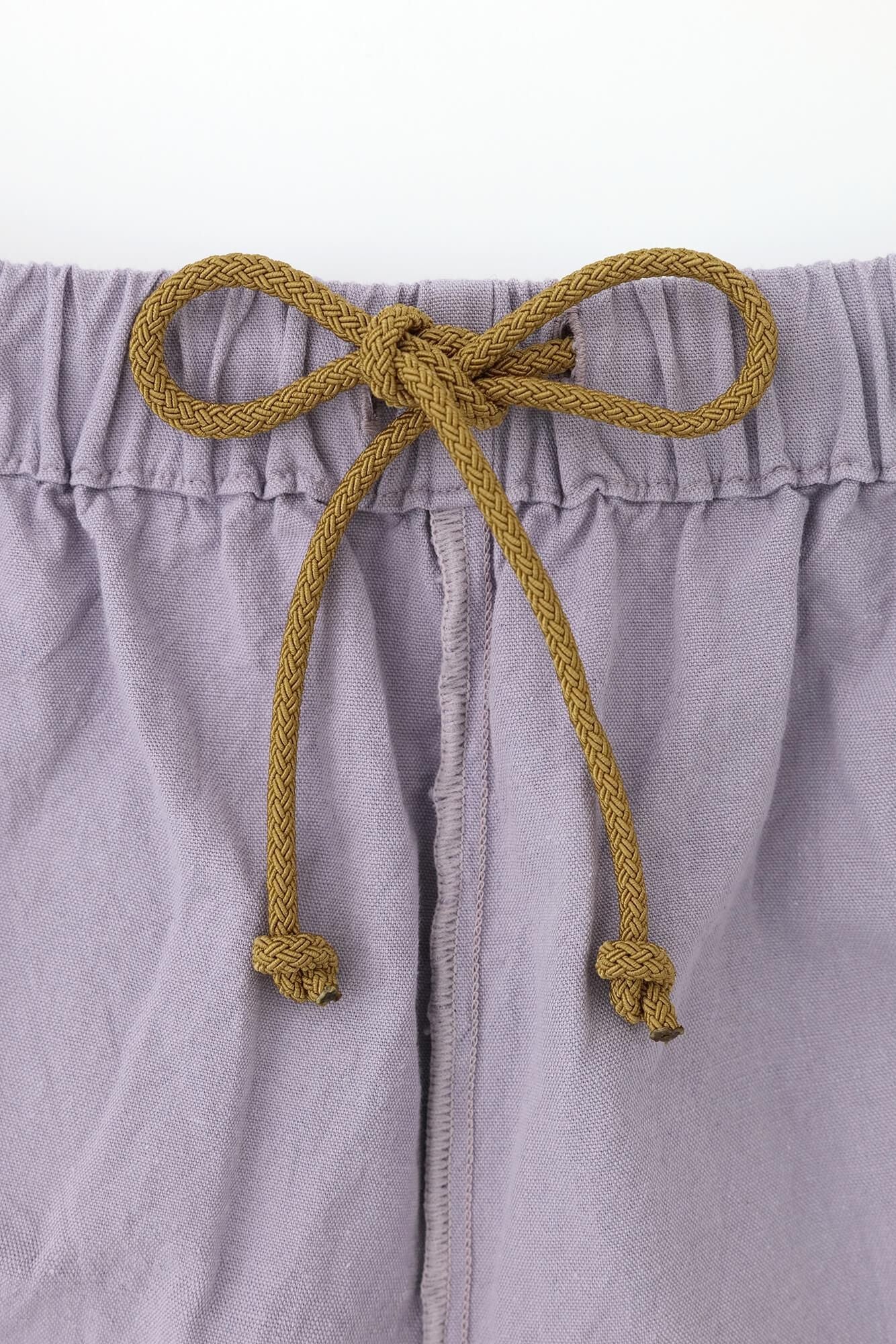 Ise-cotton 20/20 Wide-legged Pants Short Length / Pastel Purple