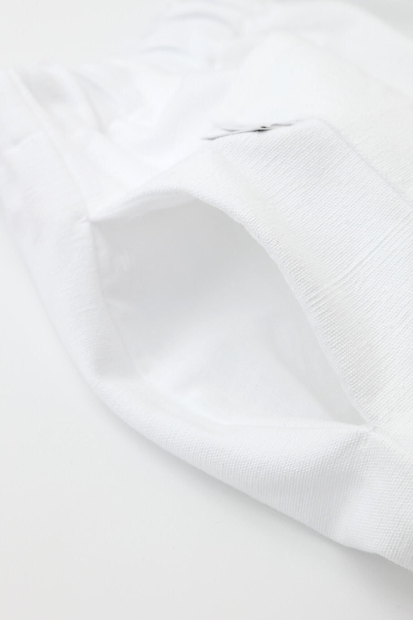 伊勢木棉10/3闊腿褲短版/白色