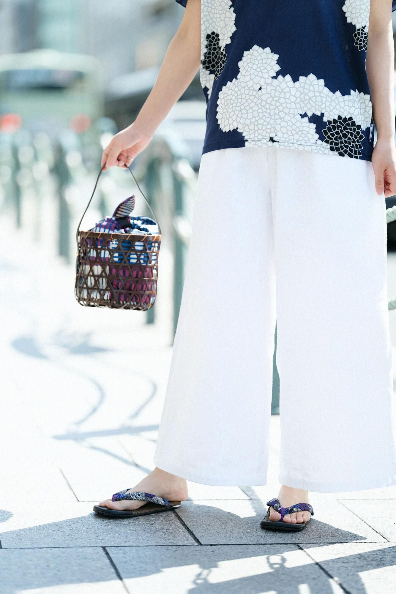 이세모멘 10/3 히로나리 몸뻬/흰색