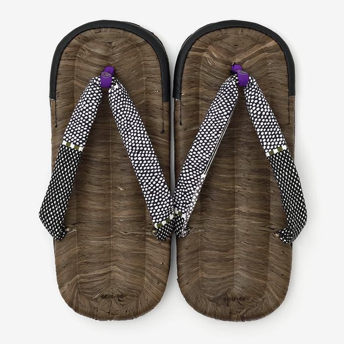 Zori Sandalen Asabura Krähengesicht / Magasane (Sumi)