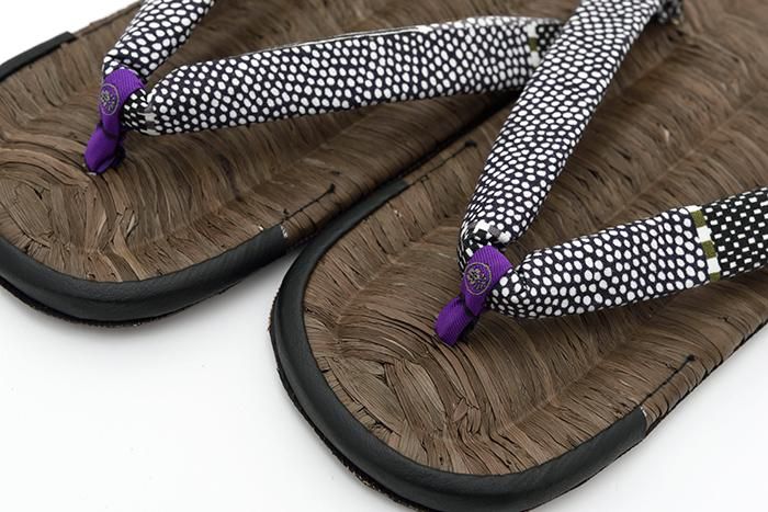 Zori Sandalen Asabura Krähengesicht / Magasane (Sumi)