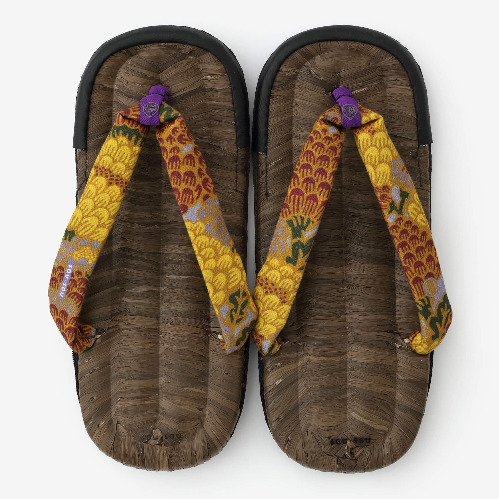 Asabura Sandals Black/Kenran Golden