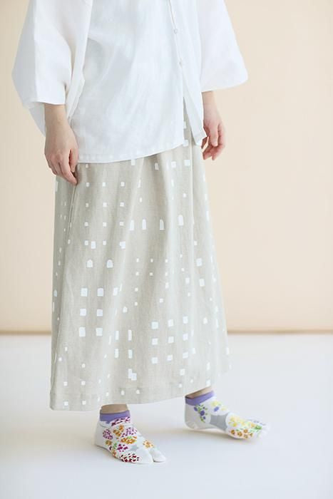 타비양말(발목길이) / 국화무늬 (기쿠하나몬) 【남・여성용】