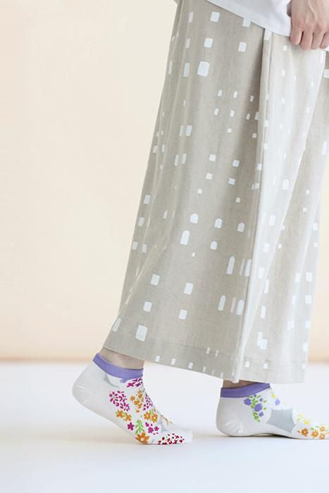 타비양말(발목길이) / 국화무늬 (기쿠하나몬) 【남・여성용】