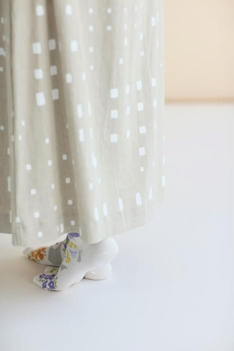 타비양말(발목길이) / 국화무늬 (기쿠하나몬) 【남・여성용】