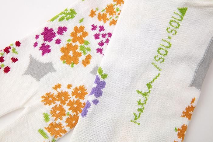 타비양말(발목길이) / 국화무늬 (기쿠하나몬) 【남・여성용】