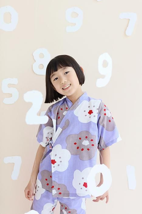 ●いせもめん こどもじんべい/ほほえみ しょう ふじいろ