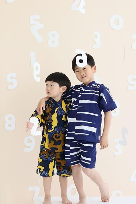 ●Isemomen Cotton Jinbei Set / Raging Billows