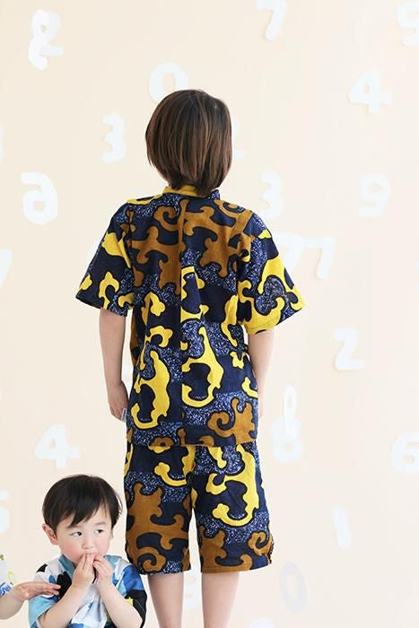 ●Isemomen Cotton Jinbei Set / Raging Billows