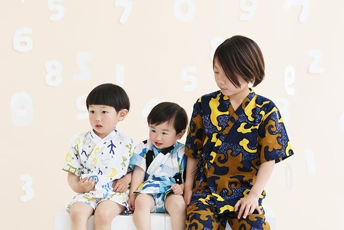 ●Isemomen Cotton Jinbei Set / Raging Billows