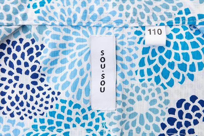 ●SOU・SOU× Kyoto Marubeni 소녀의 어린이 유쿠 카타/키쿠즈쿠시 스주 야카