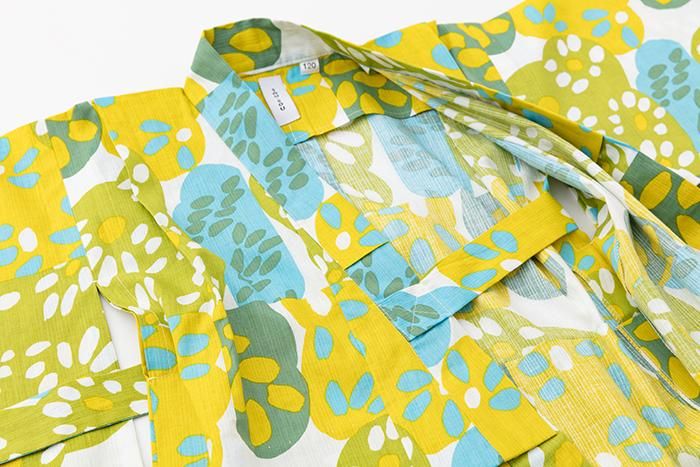 ●SOU・SOU× Kyoto Marubeni 소녀의 어린이 유카타/하나 아리 히나타