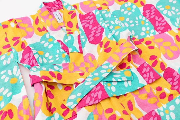 ●SOU・SOU× Kyoto Marubeni 소녀의 어린이 유카타/Hanaari muchu