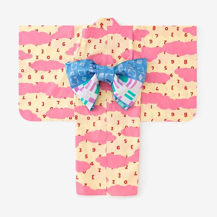 ●SOU・SOU× Kyoto Marubeni 소녀의 어린이 유카타/소수 토무모 유조라